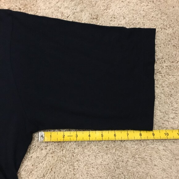 Vintage Western Concepts Dark Navy Blue Rayon Blend Relaxed Fit Polo Shirt - Picture 14 of 14